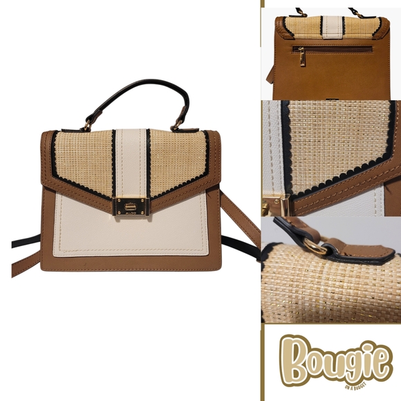 Aldo Handbags - Aldo Tan and Cream Crossbody Bag